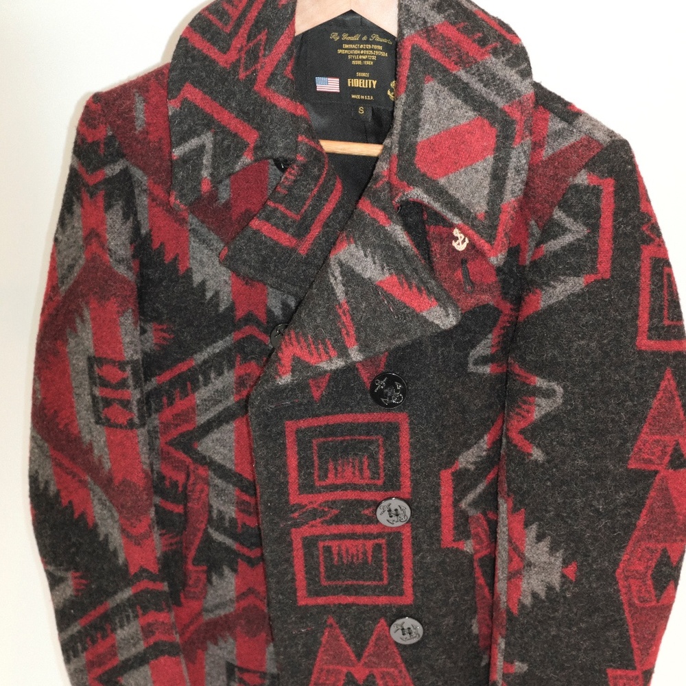 Jacket- Gerald and Stewart- Red and Black Size S